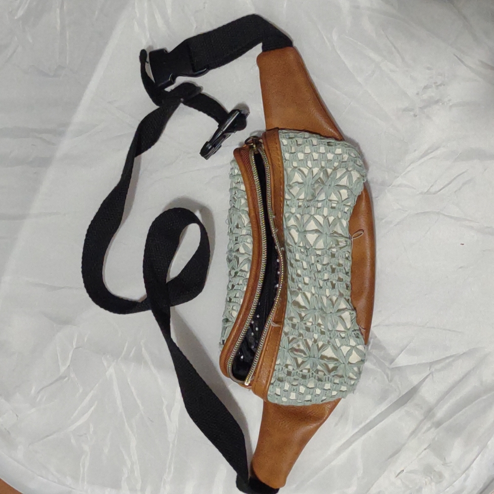 Blue fanny pack